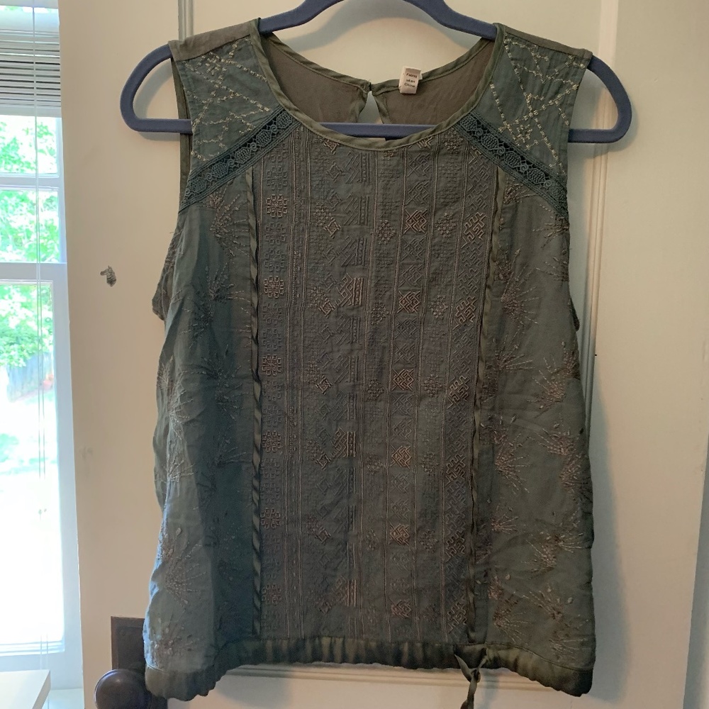 Soft, Green Anthropologie Tank Top Size Small